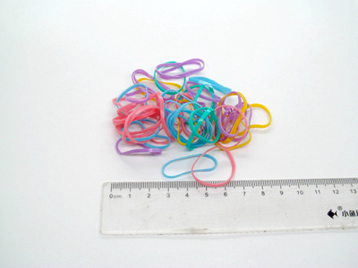 彩色普通料TPE一次性橡皮筋