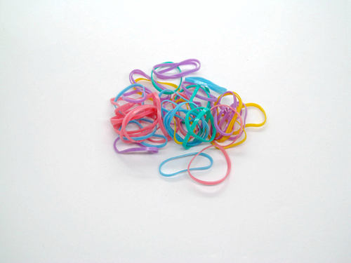 彩色普通料TPE一次性橡皮筋