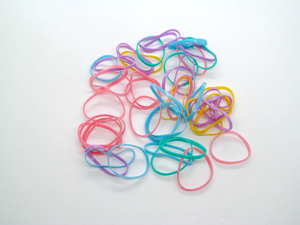 彩色普通料TPE一次性橡皮筋